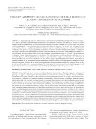 Последние твиты от el mangrullo (@mangrullouy). Pdf Pygocephalomorph Crustaceans From The Early Permian Of Uruguay Constraints On Taxonomy