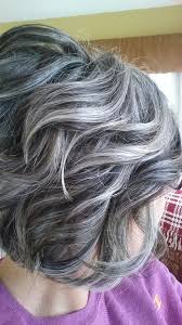 Lowlights And Highlights To Soften The Transition To Grey Gray Hair Highlights Transition To Gray Hair Hair Highlights