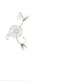 Black And White Daisy Flower Tattoo Would Make A Cute Tattoo I Could Get It In Remembrance Of My Mom Daisy Tattoo Designs Daisy Tattoo Small Daisy Tattoo