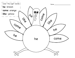 November Sight Word Coloring Freebie At Tpt Sight Word Coloring Sight Words Sight Words Kindergarten