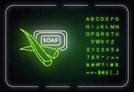 I have numbers and alphabets both. Plant Based Soap Neon Light Icon Organic Toiletries Aloe Vera Cosmetic Hygiene And Skincare Outer Glowing Effect Sign With Alphabet Numbers And Symbols Vector Isolated Rgb Color Illustration 4715797 Vector Art At