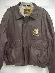 North American Hunting Club Life Member Brown Leather Bomber Zipper Jacket Xxl Lifemembers Brown Bomber Jacket Leather Jacket Men Brown Leather Bomber Jacket