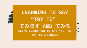 This is a very common home in tokyo. Let S Learn How To Say To Try To In Japanese With ã¦ã¿ã‚‹ And ã¦ã¿ã¾ã™