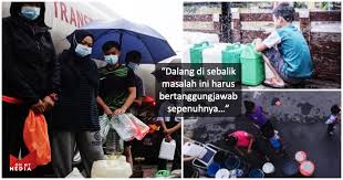 Ia didakwa berpunca daripada sebuah kilang yang dipercayai melepaskan bahan. Gangguan Air Di Selangor Netizen Luah Rasa Kecewa Geram