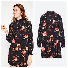 Zara knit dress with embroidered bib. Ø®Ø§Ø¦Ø¨ Ø§Ù„Ø§Ù…Ù„ Ø§Ù„Ø¨Ø¯Ø§ÙŠØ© ÙˆØµÙØ© Black Dress With Flowers Zara Claudiastories Com