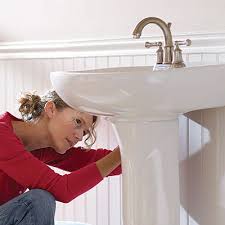 how to install a pedestal sink the