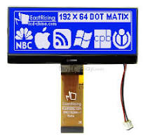 192x64 Dot Matrix Display Graphic LCD Module Interface w/Font Chip