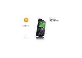 El motorola w175 es un teléfono celular de banda dual gsm con formato candybar, de gama baja. Motorola Moto Q 9h Global User Manual Manualzz