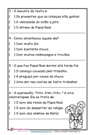 Texto Para Interpretacao 2Âº Ano Natal Temos 60 sugestões para lhe dar.