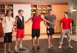 Glee star samuel larson, who plays christian student, joe hart on the fox musical comedy has cut his hair. Diva On Twitter Still Glee 04x12 Naked Joe Hart Sam Evans Jake Puckerman Ryder Lynn And Blaine Anderson Http T Co Jewhqq0z