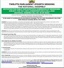 It is the primary act of parliament concerning income tax paid by individual earners subject to the law of united kingdom, and mostly replaced the income and corporation taxes act 1988. Mzalendo The National Assembly S Departmental Committee Facebook