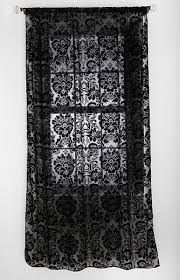 Black And White Patterned Drapes Bedroom Curtains Love This Pattern Gothic Home Decor Gothic House Damask Curtains