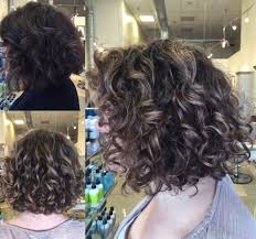 Curly Hair Balayage Highlight On Lob Short Bob Natural Curls With Blonde At Cielo Salon In Downtown Medford Orego Curly Hair Styles Balayage Hair Hair Styles
