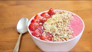 3 Ingredient Strawberry Banana Smoothie Bowl Sweettreats Youtube