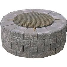 The height adjustable cooking grate has the capacity to cook for an entire family. Expocrete 24 Sq In Commercial Fire Ring Lowe S Canada Fire Pit With Cooking Grate Fire Pit Kit Fire Pit