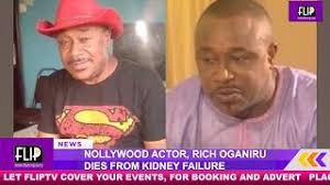 About a week after actress rachael oniga died, another veteran nollywood actor, rich oganiru, has passed away. Hm0afjv55pps8m