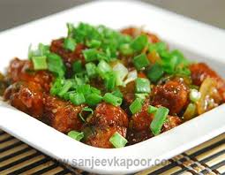 How To Make Potato Manchurian Balls Deep Fried Potato Cubes Rolled In Manchurian Sauce And Served Manchurian Recipe Vegetarian Recipes Recipes