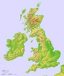 The united kingdom or britain consists of the united kingdom of great britain and northern ireland and many smaller islands. Maps On The Web Terrain Map Map Of Great Britain Map Of Britain