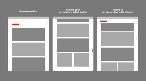 On small screens, these sections stack on top of each other. Jquery Sticky Nav Only When Scrolling Up Stack Overflow