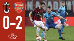 Aaron ramsey doubled lead in first half stoppage time at the san siro. Highlights Ac Milan 0 2 Arsenal Europa League Round Of 16 First Leg Youtube