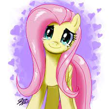 21465 Abstract Background Artist Johnjoseco Crying Female Fluttershy Happy Head Tilt Looking At You Mare Pega Fluttershy Little Pony My Little Pony