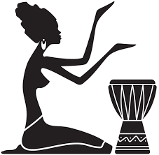 Artwork African Woman Art Black And White African Women Silhouette Png Clip Art Image African Women Art African Art Paintings Silhouette Art