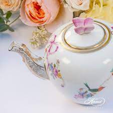 Tea Set For 1 Person Mediterranean Garden Herend Experts Fine China Tea Set Mini Tea Set Tea Set