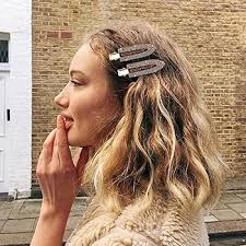 Amazon.com : Magicsky 8PCS No Crease Hair Clips,Rhinestone No Bend Flat  Barrettes,Diamond Metal Pin for Makeup Bang,Styling Tool for Women Girls,  Silver Gold Black : Beauty & Personal Care