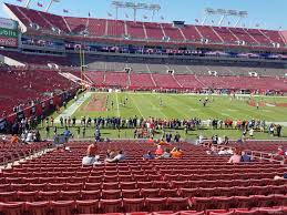 raymond james stadium section 132 tampa bay buccaneers