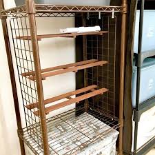 セリア 100均最強タッグ すのことワイヤーネットでデッドスペースに棚を簡単diy 収納棚の作り方 簡単 diy 棚