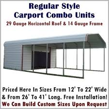 Base model starting at $595. Shop Online For Metal Carport Combo Units With Storage Shed