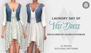 This is an intermediate to advanced course, so you should be familiar with. Vest Dress Laundry Day Sp Dress Recolor 45 Solid Swatches And 30 Floral Patterns In My Autumn Shade Palette Laundry Day Sims 4 Sims 4 Clothing Vest Dress
