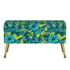 All ottomans & benches bedroom catalog children living room ottomans and benches seating shop_online work space. Jayda Storage Bench With Splayed Floral Green Teal Opalhouse Target