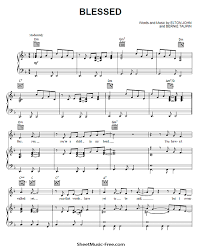 Blessed Sheet Music Elton John Sheetmusic Free Com