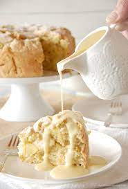 Irish Apple Cake With Custard Sauce Recipe With Images Irish Apple Cake Irish Desserts Irish Recipes