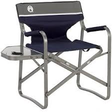 Coleman Clmn Aluminum Deck Chair W Side Table Walmart Com Deck Chairs Steel Deck Aluminum Decking
