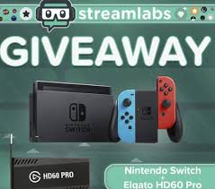 Win A Nintendo Switch And Elgato Hd60 Pro From Streamlabs Complete Actions To Gain Entries Into This Giveaway More Entries Giveaway Nintendo Nintendo Switch