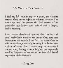My Place In The Universe By Lang Leav Lang Leav Wise Words Words