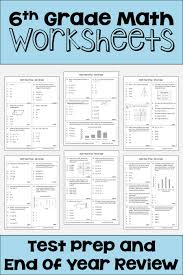 7 End Of Year Math Worksheet 5th Grade Math Review Worksheets Math Test Prep 6th Grade Worksheets