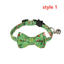 Red dingo reflective cat collar. Wholesale Cat Collar With Bow Tie Christmas Santa Claus Patterns Adjustable Kitten Collars With Bell Style 1 S 1 0 28cm From China