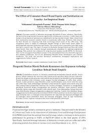 #308 de 347 restaurantes em solo. Pdf The Effect Of Consumer Based Brand Equity And Satisfaction On Loyalty An Empirical Study