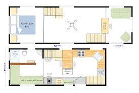 26 7 Goose Neck Tiny House 10 Wide Large U Shaped Kitchen W Dining L Shaped Living Room Tiny House Floor Plans U Shaped Houses Tiny House Inspiration