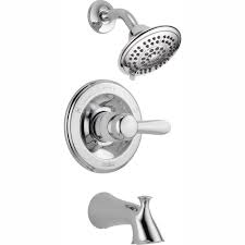 Ove decors, kohler, jacuzzi, sterling Delta Lahara Monitor T14438 1 Handle Tub And Shower Faucet Trim Kit Only In Chrome