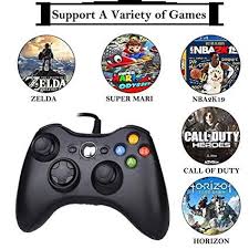 Amazon Com Reiso Xbox 360 Controller 7 2 Ft Usb Wired Controller Gamepad Compatible With Microsoft Xbox 360 Slim 360 Pc Wind Games Xbox 360 Controller Xbox