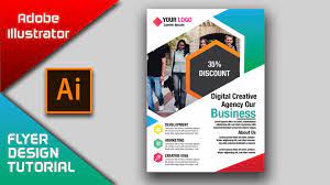 Flyer Design In Illustrator Brochure Design Education Poster Design Youtube