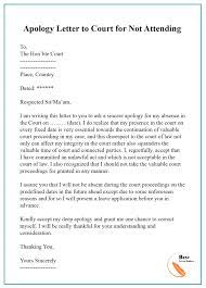There is not a standard way to write a sample letter to a judge for missing a court date. Apology Letter Template To Court Format Sample Example