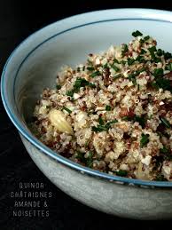 Salade De Quinoa Aux Chataignes Et Fruits Secs Cookismo Recettes Saines Et Faciles Salade De Quinoa Recette Quinoa Recettes Saines Et Faciles