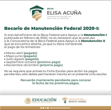 5 ¿cuándo y cómo pagan la beca? Becasbenito On Twitter Becaria Y Becario De Manutencion Federal 2020 I Informacion Importante Te Damos Informacion Respecto A Tu Beca Ayudanos A Compartir Https T Co Dnqvsfz2bj