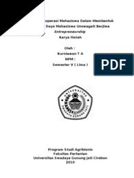 Skripsi yang tersusun lengkap (word) download disini >> download. Peranan Koperasi Mahasiswa Dalam Membentuk Sumber Daya Mahasiswa Unswagati Berjiwa Entrepreneurship