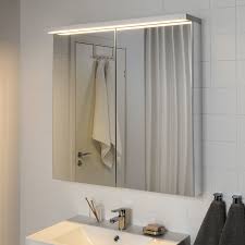 Mirror cabinets double as storage and larger mirrors will make your bathroom look brighter and bigger. Pin On Baie